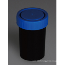 Black Urine and Stool Containers, PP Material, 100ml